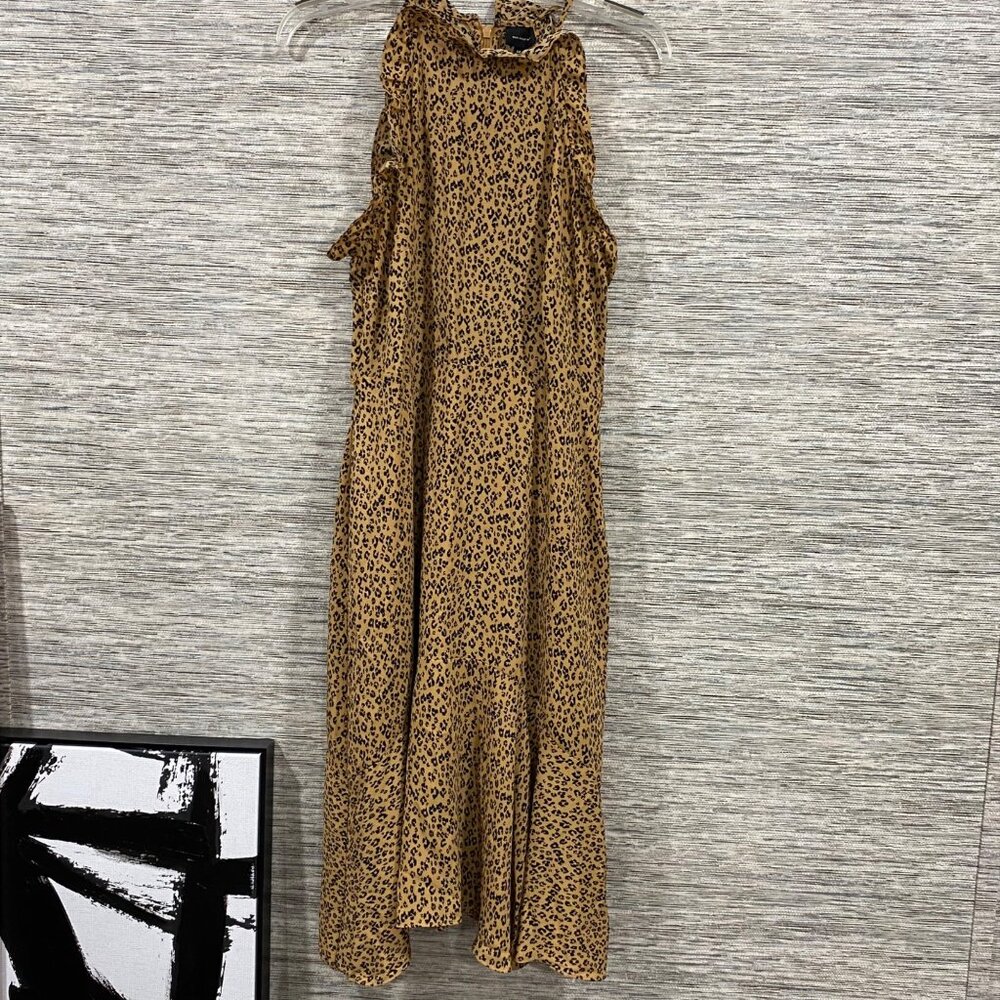 Who What Wear Leopard Print Super Sexy & Sleek Sleeveless Maxi Dress – Size M